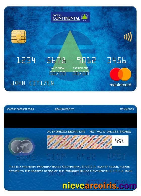Paraguay Banco Continental S.A.E.C.A. bank mastercard